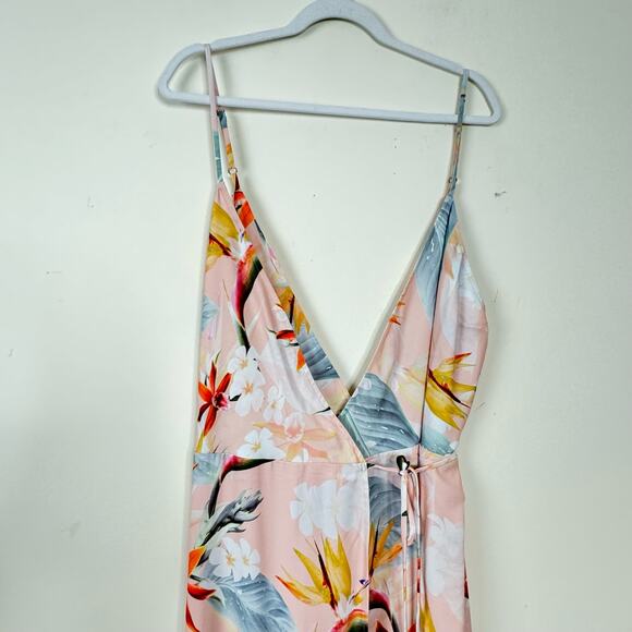 Show Me Your Mumu Meghan Wrap Dress - Pink Paradise Party NWT Size 3XL - Picture 3 of 10